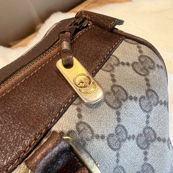 Gucci GG Monogram Supreme Sherryline Ophidia Boston Bag with Ophidia Key Case - Picture 6 of 16